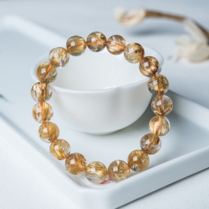 10mm钛晶单圈手串