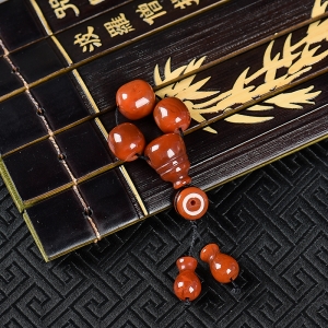 火焰纹南红配珠一套