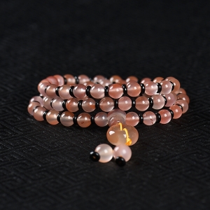 冰飘料南红珠串