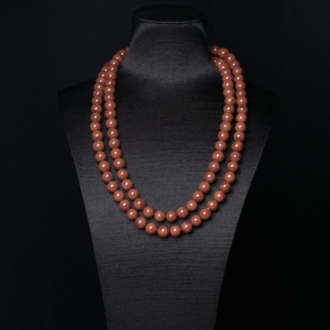 10mm柿子红南红108佛珠