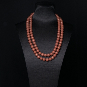 10mm柿子红南红108佛珠