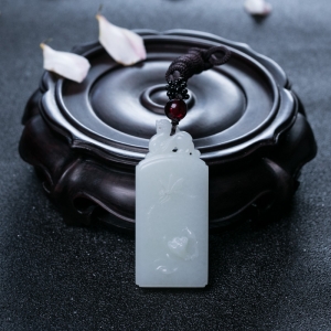 山料和田白玉一品清廉吊坠