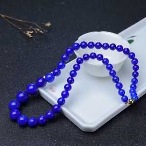 天蓝色青金石塔链