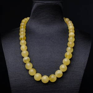 鸡油黄蜜蜡塔链