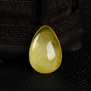 柠檬黄金绞蜜随形吊坠