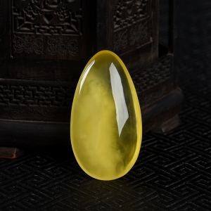 柠檬黄金绞蜜随形吊坠