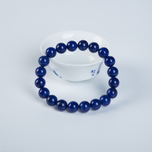 9mm深蓝色青金石单圈手串