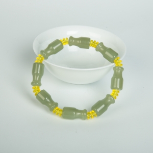 山料和田青白玉单圈手串