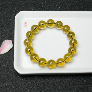 12.5mm墨西哥蓝珀单圈手串