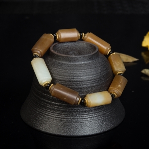 山料和田糖玉多圈手串