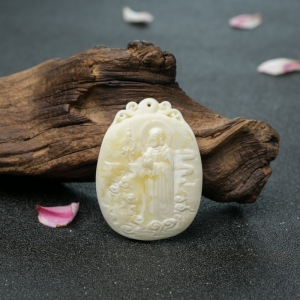 白蜜地藏王菩萨吊坠