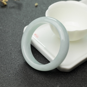 54.5mm糯种翡翠平安镯