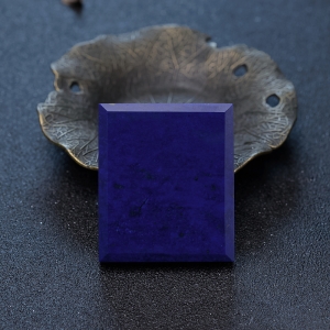 紫蓝色青金石无事牌吊坠