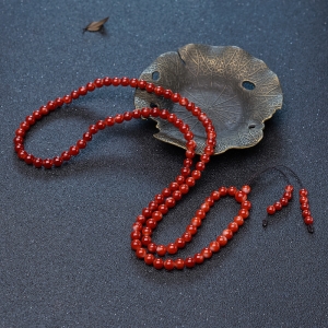 5.5mm阿卡珊瑚108佛珠