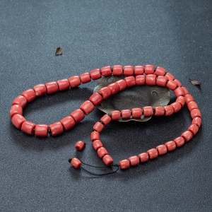 MOMO珊瑚桶珠塔链