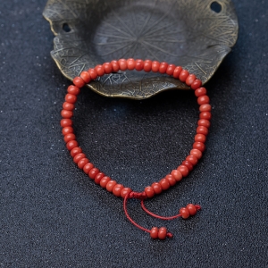 MOMO珊瑚算盘珠手链