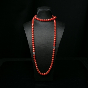 9.5mm樱桃红南红长链