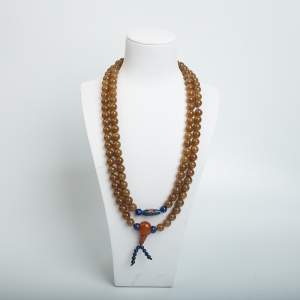 9.8mm山料和田糖玉108佛珠