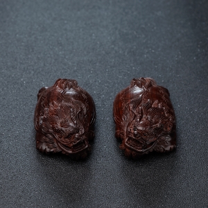 小叶紫檀龙龟摆件（两件）