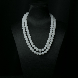 山料和田白玉莲花珠108佛珠