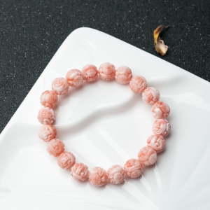 10.5mm深水珊瑚单圈手串