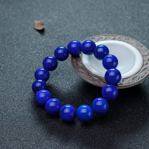 14mm天蓝色青金石单圈手串