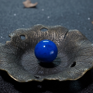 20.5mm天蓝色青金石圆珠