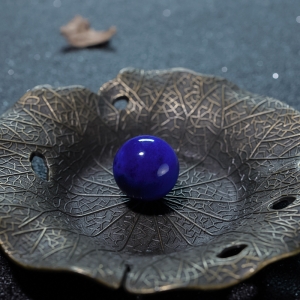 16.4mm深蓝色青金石圆珠