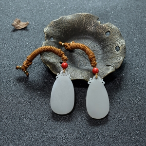 籽料和田白玉吊坠（两件）