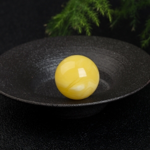 25.8mm白花蜜圆珠吊坠