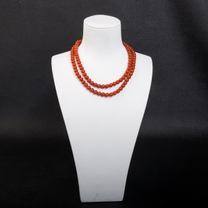 6.5mm柿子红南红多圈手串