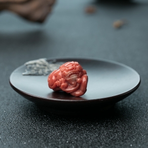 MOMO珊瑚貔貅吊坠