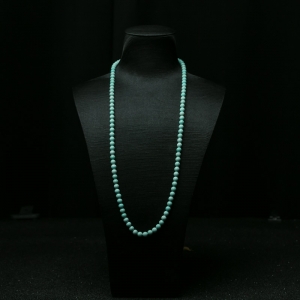 6mm中高瓷铁线浅蓝绿松石108佛珠