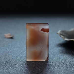 冻料南红无事牌吊坠