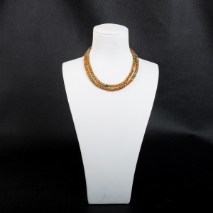 5mm糯种黄翡繁荣昌盛链串