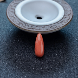 MOMO珊瑚水滴戒面