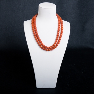 7.8mm柿子红南红108佛珠