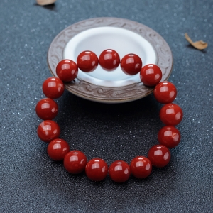 12.5mm阿卡珊瑚单圈手串