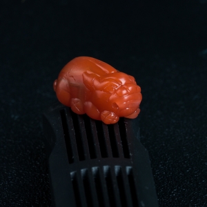 樱桃红南红貔貅吊坠