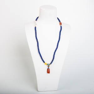 5.0mm紫蓝色青金石多圈手串