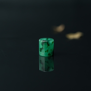 糯冰种飘花翡翠路路通吊坠