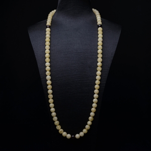 9mm白花蜜蜡108佛珠