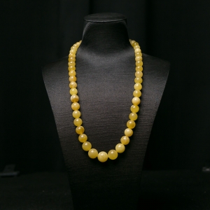 鸡油黄蜜蜡塔链