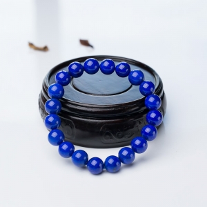 9mm天蓝色青金石单圈手串