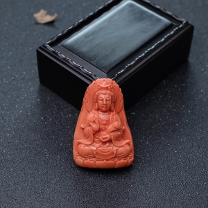 MOMO珊瑚观音吊坠