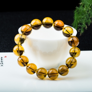 13.6mm棕珀单圈手串