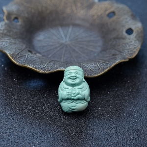 中高瓷蓝绿绿松石财主吊坠