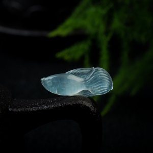 冰种翡翠金玉满堂吊坠