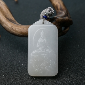 山料和田白玉佛吊坠