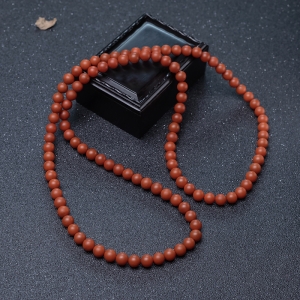 8mm柿子红南红108佛珠